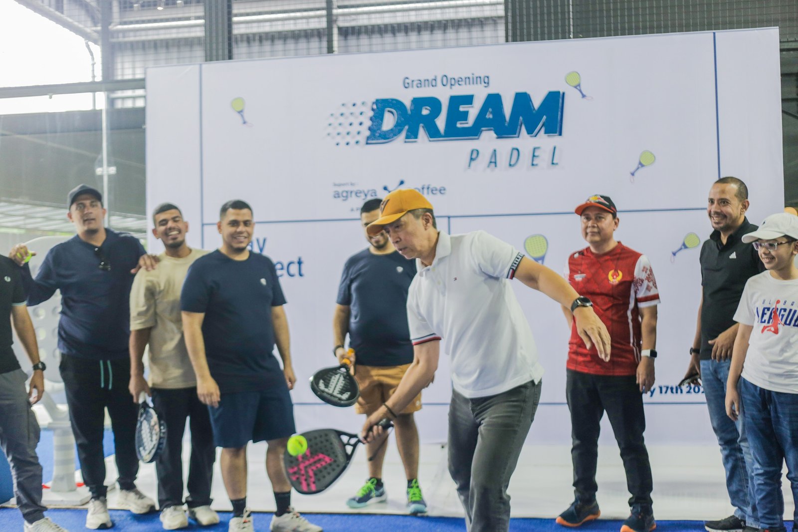 Memberikan Sambutan pada Grand Opening Dream Padel